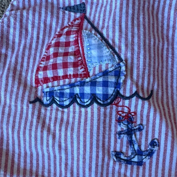 Mud Pie Red and Blue Sailboat Set - Picture 7 of 7